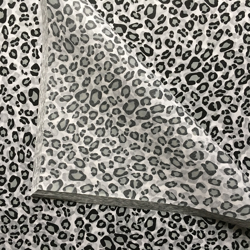 Black and White Stripes Chevron Leopard Polka Dots Biodegradable Gift Wrapping Tissue Paper for Wrapping Flowers Clothes Wallets
