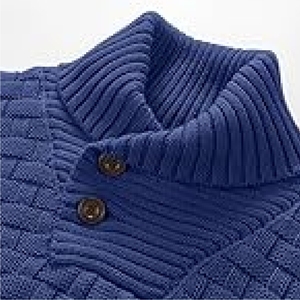Pull en polyester à manches longues décontracté et à col rond de haute qualité pour hommes - Product Image 2