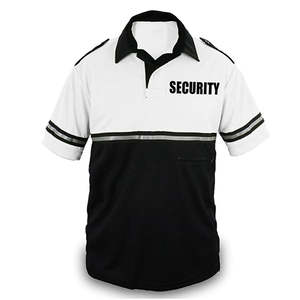 Low MOQ Security <b>Guard</b> <b>Uniform</b> With Pocket Security - Short Sleeve Polo Shirt Security Polo Two Tone With Pocket - Product Image 4