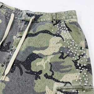 Pantalones Cortos Cargo para Hombre al por Mayor, Multibolsillos, OEM, Estampado de Camuflaje, Negro Gris, Verano 2026 - Product Image 5