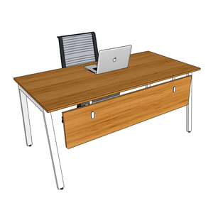 BFATB007 AtonBamboo 160x80cm <b>Desk</b> Portable and <b>Foldable</b> <b>Office</b> Computer Table with Drawer Assembled Iron Legs for Hotels - Product Image 1