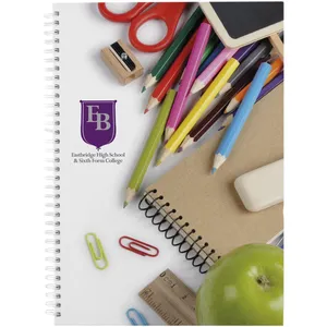 สมุดโน้ตแบบลวดเย็บ ขนาด A4 ปกแข็ง - Product Image 6