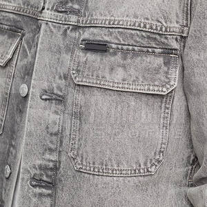 Veste en jean pour hommes de haute qualité respirante chauffante nouveauté Style de rue avec sensation douce longue longueur de vêtements quantité minimale de commande bas - Product Image 6