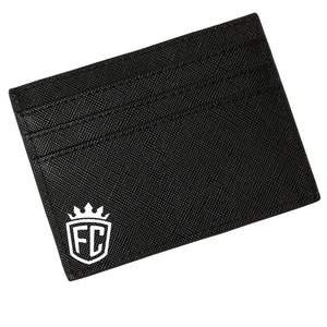 Tarjetero con Relieve, Cartera Delgada de Cuero Sintético Negro con Múltiples Ranuras para Tarjetas, Diseño Minimalista para Uso Diario y de Viaje - Product Image 2