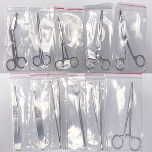 ANAAIF Caja de Acero Inoxidable Autoclavable con 11 Instrumentos Quirúrgicos Alicates Tijera Fórceps Sonda Bisturí para Cirugía de Mano - Product Image 5
