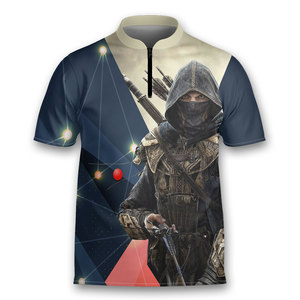 เสื้อโปโลกระดุมยิงธนูแบบกลับด้านได้เสื้อยืดสำหรับผู้ชายและผู้หญิงระบายอากาศได้ดีแห้งเร็ว - Product Image 2