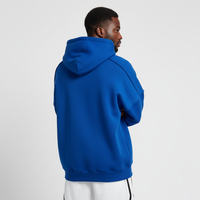 Sweat-shirt à capuche en molleton bleu surdimensionné pour homme, coupe classique, couleur unie, pull décontracté, Trackstar OEM Private Label