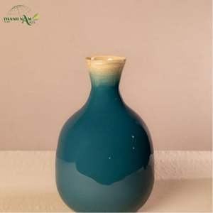 Elegante Jarrón de Bambú Art Deco Hecho a Mano con Forma Enrollada, Decoración de Mesa Ecológica y Duradera - Product Image 3