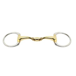 BRAND ZONE Broca de doble articulación de boca curva Eggbut de acero inoxidable de alta calidad con KK Link Ecuestre Mayorista fabricado - Product Image 1