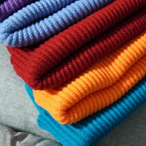 Gorros de punto para exteriores de invierno y otoño de Color sólido para mujeres y hombres, gorros gruesos con patrón de puntos, gorros de lana, gorra de papá de Hip Hop - Product Image 6