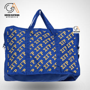 Sac de sport personnalisé Sigma Gamma Rho, broderie personnalisée, sac de voyage de luxe en PU, lettres grecques, accessoire de sororité personnalisé - Product Image 6