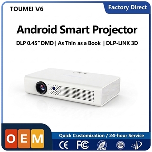 OEM Custom Projector Factory Supply 0.45 Inch TI DMD Chip 3D Wireless Screen Cast Mini Smart <strong>projektor</strong> OEM ODM B2B Wholesale - Product Image 1