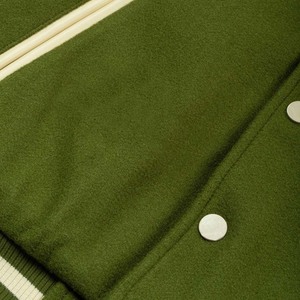 Chaqueta de béisbol universitaria para hombre duradera de primera calidad nuevo estilo Varsity Letterman mangas de cuero de lana CollegeBaseballjacket para hombre - Product Image 4