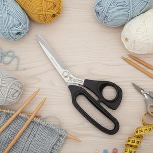 Ciseaux de couture professionnels en acier inoxydable, ciseaux laser à bord lisse, pour broderie DIY, fabrication OEM, plastique, vente chaude en usine - Product Image 5