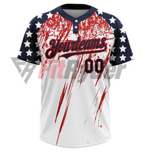 Maillot de softball personnalisé en maille respirante imprimé par sublimation pour adulte unisexe, couleur et taille personnalisables, pour équipe de baseball, prix abordable - Product Image 2