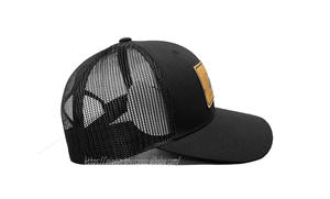 Gorras Trucker de Mezclilla/Lona con Parche de Cuero Personalizado con Logotipo en Relieve, Gorra Deportiva Unisex de Alta Calidad, Tela OEM Ajustable - Product Image 4