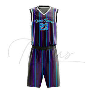 Uniforme de basket-ball de haute qualité, confortable, respirant, grande taille, manches courtes, avec logo personnalisé, tissu 100% polyester - Product Image 1