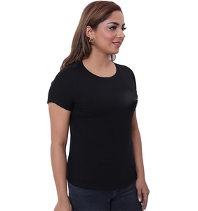 Ladies <b>T</b>-<b>Shirts</b> New Design Fashionable High Quality Slim Fit Anti-Wrinkle Silk/Cotton Export Goods From Bangladesh Best Item - Product Image 5