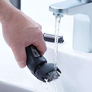 Afeitadora Eléctrica Rotatoria de Doble Cuchilla para Hombre, Impermeable IPX7, para Cara y Cuerpo, con Repuestos, Funcionamiento Alemán, Lavable - Product Image 4