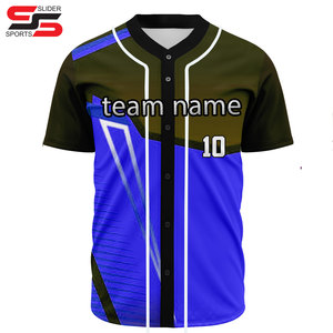 Livraison rapide Chemises unies de baseball personnalisées Maillot de baseball Tenue de baseball Maillot de baseball de sublimation pour hommes - Product Image 5