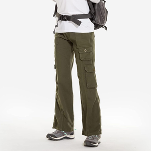 Pantalon cargo taille haute personnalisé pour femmes avec coupe réglable Pantalon à poches multiples de style baggy pour l'extérieur et vêtements décontractés - Product Image 5