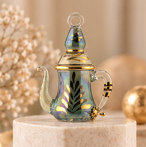 Ornements de Noël en verre égyptien faits à la main, gravure profonde en or 24 carats, personnalisables, de luxe, décoratifs, à suspendre à l'arbre - Product Image 2