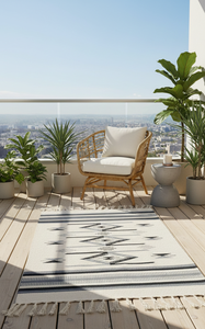 Alfombra de Algodón Afelpado al por Mayor, Diseño Floral Moderno, Lavable a Máquina, Tricolor, para Camping, Hogar, Picnic, Viajes, Oración - Product Image 2