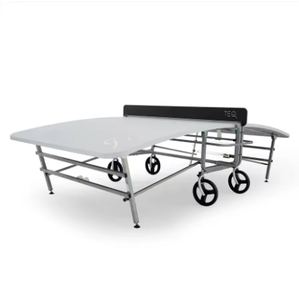BUY NOW! PerformanceBoost Industrial Curved Teqball <b>Table</b> <b>Foldable</b> Portable Training Competition <b>Table</b> Stainless Steel Ball - Product Image 4