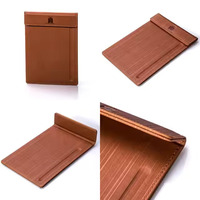 Buku Menu Lipat Ganda Bahan Stainless Steel Model Buku untuk Bar Koktail Komersial, Tempat Minuman, Perlengkapan Hotel Restoran
