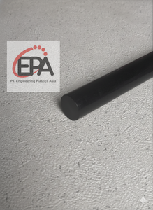 Material de grado de ingeniería Black HDPE Rod 140mm x 2m Acabado liso alta rigidez y larga vida útil para uso profesional - Product Image 2