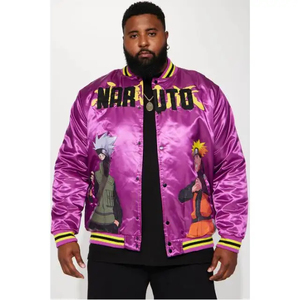 2025 Ronpex International Customizable <b>Men's</b> Wool Letterman <b>Jacket</b> Animal Print Vintage Baseball Design Custom Logo Quick Dry - Product Image 1