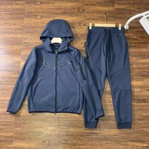 Conjunto de chándal de entrenamiento para hombre de secado rápido de manga larga con cremallera completa ropa deportiva Jogger y chaqueta Activewear - Product Image 4