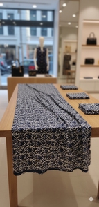 Tissu imprimé Liberty en patchwork mignon, écologique, en coton biologique peigné léger 100% coton, bleu indigo, vente en gros - Product Image 2