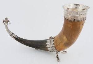 Corne à boire viking en métal et corne véritable, tasse à boire alimentaire pour mariage, maison, hôtel, accessoires artisanaux naturels - Product Image 4