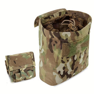 Bolsa de sistema Molle Bolsa de descarga de doble cremallera Bolsillo de malla elástica Bolsa de malla de bolsillo delantero - Product Image 4