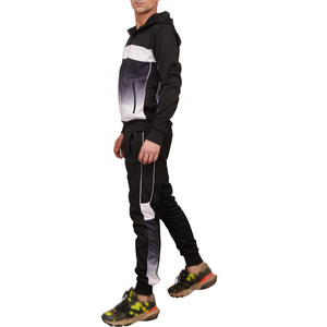Ensemble de joggings Slim Fit pour hommes de haute qualité Full Zip Multi-Print Hoodie Bottoms Respirant Élégant Survêtements pour l'hiver - Product Image 3