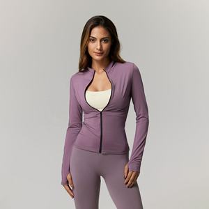 Chaqueta ligera con cremallera para yoga, correr, fitness, gimnasio, entrenamiento, ropa deportiva para mujer - Product Image 6