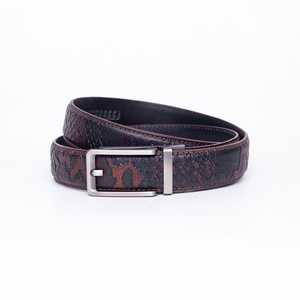 Cinturón para hombre Cinturón de trinquete Cinturón deslizante de cuero Premium con hebilla automática ajustable más fácil Regalo para hombres - Product Image 3