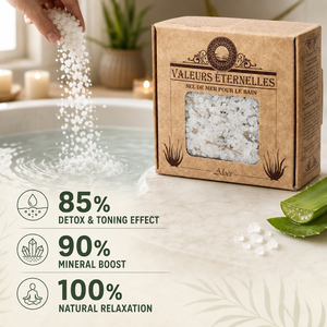 Sel de Bain Naturel à l'Aloe OEM ODM Marque Privée Bain Minéral Botanique Sans Parfum Ni Colorant Fabricant Cosmétique Vente en Gros - Product Image 2