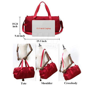 Servicio OEM, Venta de Fábrica, Bolsa de Gimnasio de Viaje de la Marca SUH INTERNATIONAL, Diseño Personalizado, 100% Poliéster, Material de Alta Calidad - Product Image 5