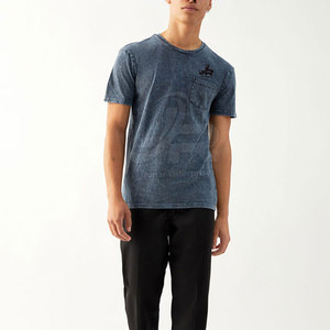 Camisetas de Hombre con Lavado Ácido de Nuevo Diseño y Alta Calidad, Camisetas de Hombre con Lavado Ácido Más Vendidas - Product Image 4