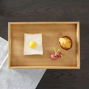 Décoration intérieure Plateau de petit déjeuner et assiette à manger en bois massif Style classique Finition polie Durable by Crescent Crafts - Product Image 1