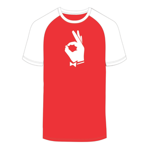 Kappa Alpha Psi YO Hand Sign 1911 <b>Red</b> Raglan Long Sleeve T <b>Shirt</b> Premium Cotton Greek Fraternity Casual Wear Tee - Product Image 3