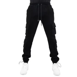 High Quality Cargo Trousers For Men Custom Baggy Sweatpants Drawstring Straight Side Pocket Men's Cargo Pants