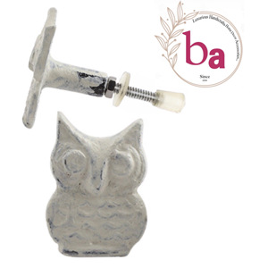 Moderne blanc fonte porte tiroir armoire boutons hibou tirer poignée pour commode armoire cuisine salle de bain chambre salon - Product Image 1