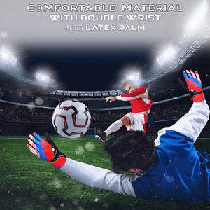Gants de gardien de but en latex antidérapants respirants de haute qualité personnalisables pour l'entraînement sportif professionnel de football - Product Image 6