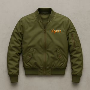 Veste de Baseball pour femmes de haute qualité hiver formel Bomber Style brodé col montant fermeture éclair vol moto-ODM/OEM enduit - Product Image 4