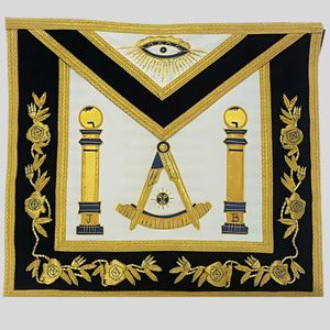 Venta al por mayor Masonic Regalia Set Delantal Collar Guantes para Freemason Lodge Grand Lodge y Chapter - Product Image 1