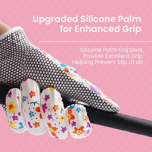 Guantes de golf de cuero genuino para mujer de alta calidad Accesorios deportivos de moda en colores blanco y negro con característica absorbente - Product Image 6