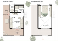 Maison/Cabane Moderne 1 Chambre, 1 Salle de Bain, Toiture à Tuiles, 26'x18' pour Airbnb/Location à Court Terme
